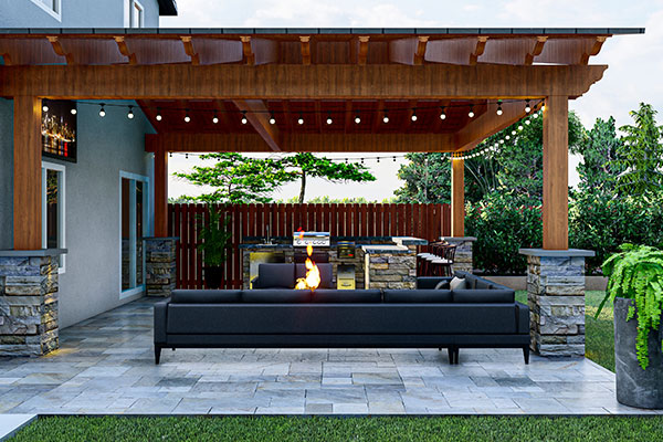 Garden and Deck Area
